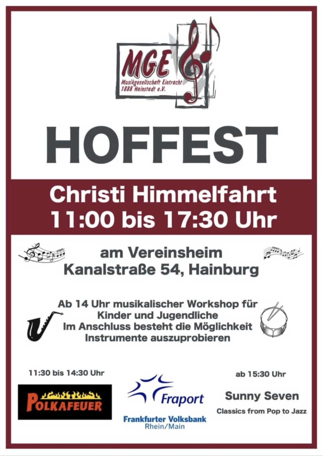 Hoffest der Musikgesellschaft am Main