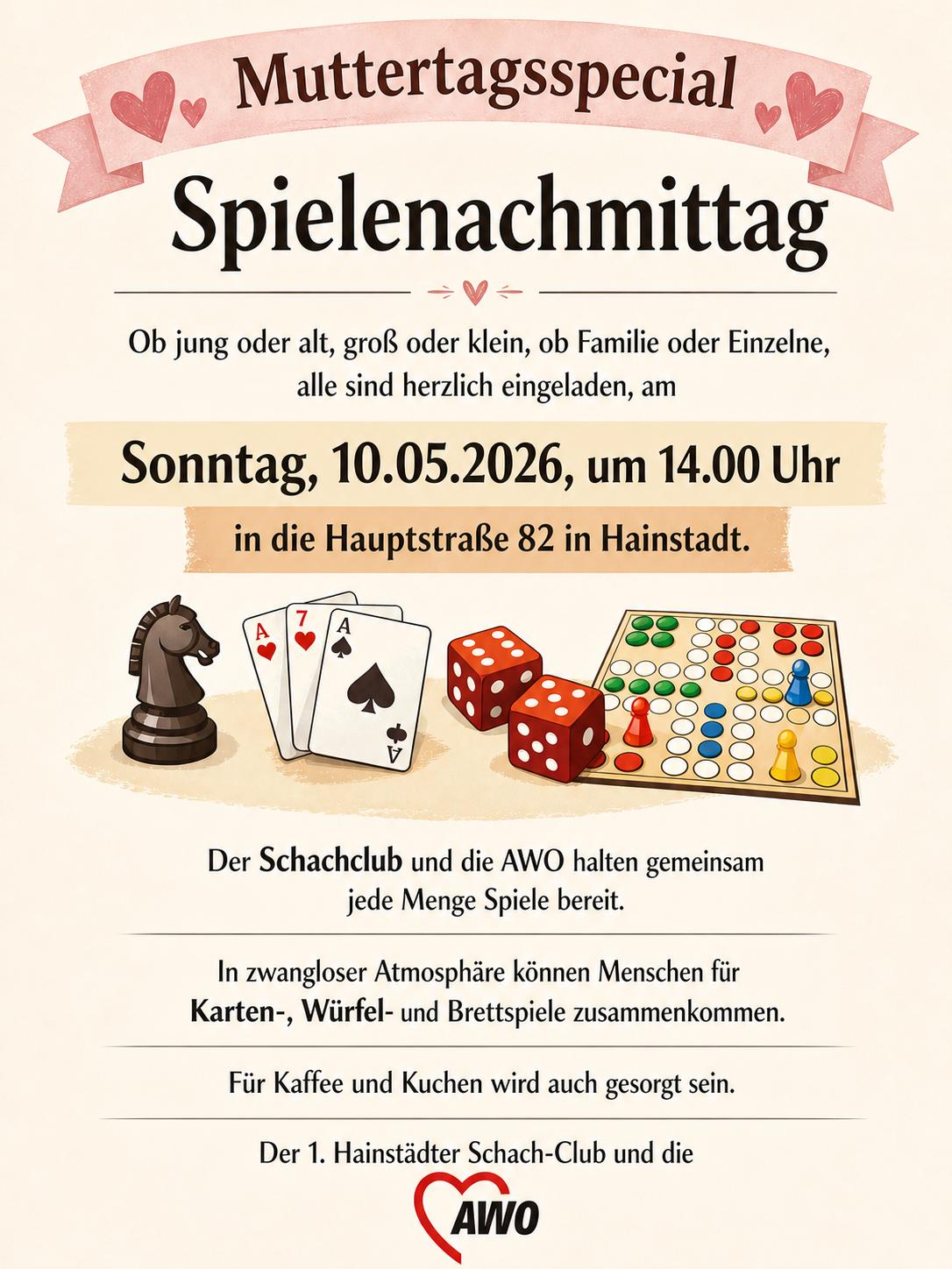 Spielenachmittag im Schach-Club